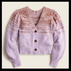 J Crew Reversible Space Dyed Cardigan NWT